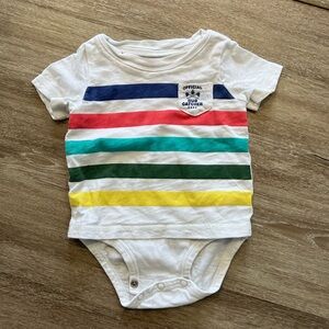 Carter's Multicolor Striped Baby Onesie